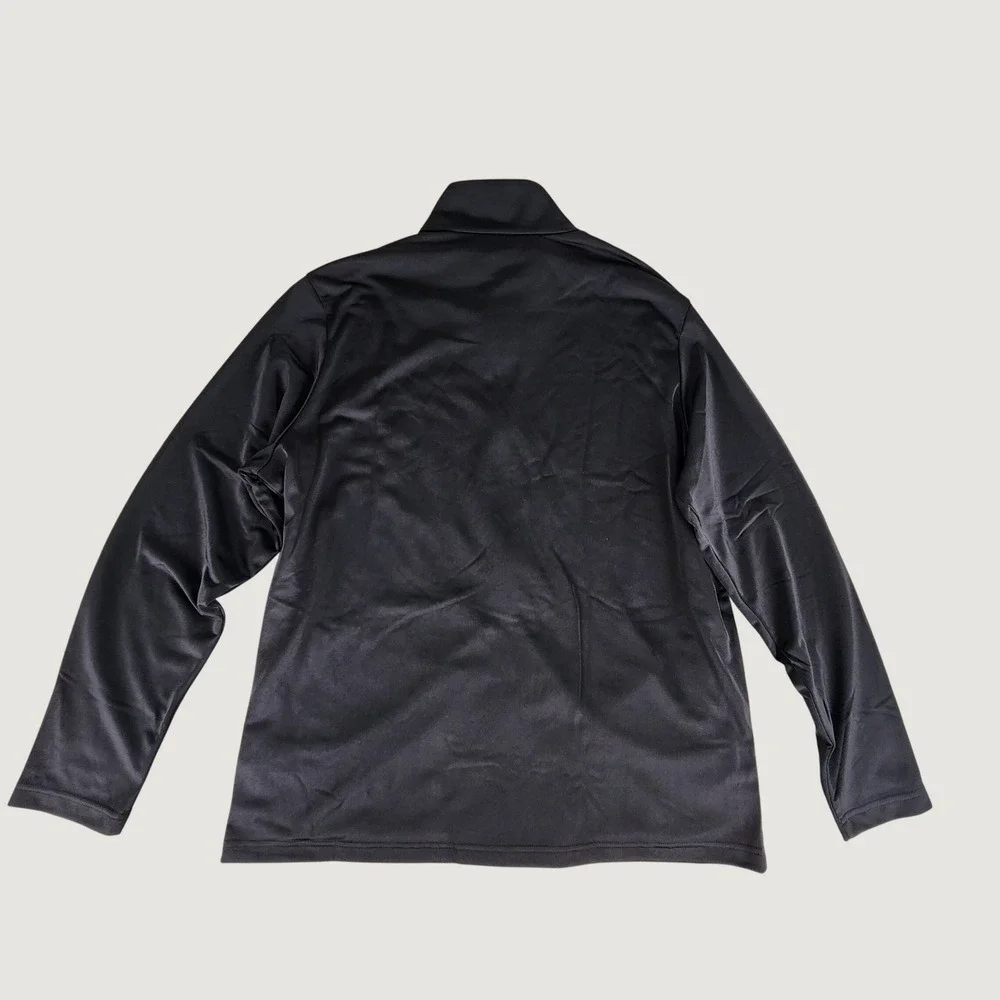 Adidas Mens Full Zip Track Jacket Black Recycled Polyester XL NWT
